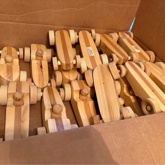 Handmade Wooden Toy Car Set